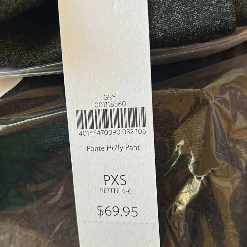 NWT Coldwater Creek Grey Ponte Knit Holly Classic Fit Slacks - Picture 6 of 8